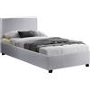 Habitat et Jardin Letto singolo con rete "Carla" - 90 x 190 cm - Bianco