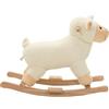 vidaXL Animale a dondolo pecora peluche 78x34x58 cm Bianco