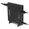 InLine Alimentatore per notebook InLine® Quick Charge 3.0 USB, caricatore, 4x USB A + USB Type-C, 80W, nero