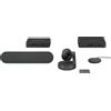 Logitech 960-001218, sistema per videoconferenze di gruppo, 4K Ultra HD, 60 fps, zoom ottico 15x, nero