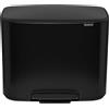 Brabantia Cestino a pedale Brabantia Bo nero, 11 + 23 L