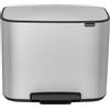 Brabantia Cestino a pedale Brabantia Bo bianco, 3 x 11 litri