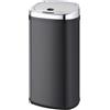 KITCHEN MOVE Bidone automatico 42l nero/acciaio inox Kitchen move BAT-42LS02A BLACK SS
