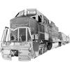 METAL EARTH Puzzle 3D locomotiva del treno merci con 4 vagoni (set deluxe)