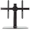 Nedis Supporto TV completamente mobile Nedis - 32 - 65 " - peso massimo dello schermo supportato: 45 kg - inclinabile - ruotabile - altezze preimpostate regolabili - vetro / acciaio - nero
