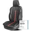 WALSER coprisedile auto Kimi, protezione sedile auto nero/rosso, coprisedile auto, coprisedile auto sedili anteriori, cuscino sedile auto, protezione sedile auto, coprisedile auto sedili anteriori auto/camion