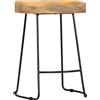 vidaXL Sgabello Gavin 2 pezzi. Legno massiccio di mango