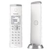 Panasonic Cordless Doppio Panasonic Design Kx Tgk212Jtw Whitevivavoce Retroilluminato 50 Numeri 200 Ore