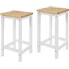 SoBuy set di 2 sedie in legno sedia da pranzo sedia da cucina sgabello per carrello da cucina 2xFST29-WN