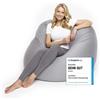 DS Produkte Lumaland Flexi Comfort Pouf Premium Bean Bag Cuscino - Grande - 155 x 100 cm - Grigio chiaro
