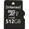 Intenso microSD Karte UHS-I Premium 512 GB Classe 10