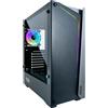 Azza APOLLO 430 Midi Tower Nero, Trasparente
