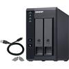 QNAP TR-002 enclosure per unità di archiviazione enclosure per HDD/SSD Nero 2,5/3,5"