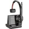 HP Poly Savi Serie 8200 W8210-M - Microsoft - Cuffie - On-Ear - DECT / Bluetooth - wireless - cancellazione attiva del rumore