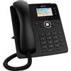 Snom Telefono da tavolo Snom D717, telefono IP, nero, ricevitore con cavo, in banda, fuori banda, informazioni SIP, 3 linee, 1000 voci