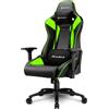 Sharkoon Elbrus 3 Gaming Seat 4044951027231, sedia da gioco, nero/verde