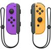NINTENDO Joy-Con (L)/(R) - Game Pad - wireless - arancione neon, viola neon (confezione da 2) - per Nintendo Switch