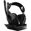Logitech ASTRO Gaming A50 Cuffie da gioco wireless con base di ricarica, audio Dolby, controllo del bilanciamento voce/gioco, wireless a 2,4 GHz, portata di 9 m, per Xbox Series X/S, Xbox One, PC, Mac - Nero/Oro
