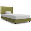 vidaXL Struttura letto in tessuto verde 90x200 cm