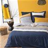 Atmosphera trapunta + 2 federe - Set di biancheria da letto a righe etniche rosse, 100% cotone, 240x220 cm