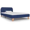 vidaXL Struttura letto in tessuto blu 90x200 cm