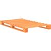 vidaXL Letto a pallet in pino massiccio marrone 100×200 cm