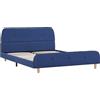 vidaXL Struttura letto in tessuto blu 140 x 200 cm