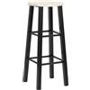 vidaXL Sgabello da bar 2 pezzi MDF nero