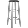 vidaXL Sgabello da bar 2 pezzi MDF argento