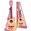 Bontempi chitarra in legno a 6 corde con tracolla 75 cm rosa