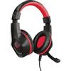 Trust GXT 404R Rana Cuffie Auricolare Cablato a Padiglione Gaming Nero Rosso