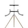 One For All WM 7472 - Supporto da pavimento per TV LCD/plasma (stand) - legno lavorato a mano - grigio argento, quercia - dimensioni schermo: 81-165 cm (32"-65")