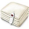 sinnlein® coperta riscaldante in peluche 160 x 120 cm crema testata SÜD GS | coperta riscaldante elettrica con spegnimento automatico | coperta accogliente | funzione timer | 9 impostazioni di temperatura | lavabile fino a 40°C | display digitale