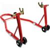 Wiltec Cavalletto posteriore per moto Wiltec per pneumatici da 200-340 mm, 370 x 325 mm, come supporto di montaggio in acciaio per la ruota posteriore, martinetto per moto fino a 450 kg
