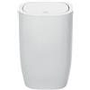 Spirella Design Cestino per cosmetici "Pure" a pedale con coperchio basculante Cestino per rifiuti con coperchio basculante 5 litri (ØxH): 17 x 25 cm Bianco