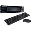 Conceptronic ORAZIO - Tastatur-und-Maus-Set - kabellos - 2.4 GHz - Spanisch - Schwarz (ORAZIO01ES)
