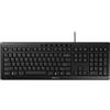 Cherry STREAM, tastiera full-size (100%), con cavo, USB, switch meccanici, QWERTY, nero