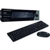 Conceptronic ORAZIO - Set tastiera e mouse - senza fili - 2,4 GHz - Portoghese - Nero (ORAZIO01PT)
