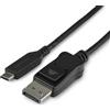 StarTech.com 1 m - Cavo adattatore da USB-C a DisplayPort - 8K 30 Hz - HBR3 - Adattatore USB-C - Compatibile Thunderbolt 3 - CDP2DP141MB - Adattatore video esterno - USB-C - DisplayPort - Nero - per P/N: TB4CDOCK