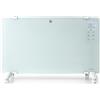 NEDIS Convettore 2000W Termostato Pannello frontale in vetro WiFi IP24 ws WIFIHTPL20FWT