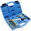 Wiltec Set di compressori universali per molle a valvola Wiltec da 8 pezzi, compressore per molle a valvola per motori da 8V, 12V, 16V, assemblaggio di molle a valvola, sostituzione della guarnizione dello stelo della valvola