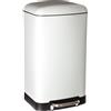 5five Simply Smart 30l metall-pedaleimer "ariane" weiß - 5 five simply smart