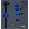 BGS technic BGS inserto carrello officina 1/6: set di strumenti per la regolazione dell'albero di bilanciamento per motori diesel Land Rover / Citroen / Mitsubishi / Peugeot / Ford 2.2 DOHC - 9606