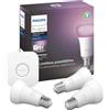 Philips Hue Ambiance LED Bianco e Colore Starter Kit 3xE27 + Ponte Bluetooth weiß 0MB