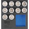 BGS technic BGS inserto carrello officina 1/6: Set di attrezzi per bloccaggio cerchi per Land Rover 10 pezzi - 9553