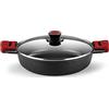 BRA Casseruola con coperchio in vetro BRA Premiere A4105 - Ø 32 cm