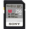 Sony Serie SF-M SF-M256 - Scheda di memoria flash - 256 GB - Classe video V60 / UHS-II U3 / Classe10 - SDXC UHS-II