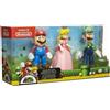 JAKKS PACIFIC - Zestaw 3 Figur Super Mario Bros 10cm - Kolekcjonerskie Figurki