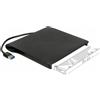 Delock 13,30 cm (5,25") Custodia esterna Ultra Slim SATA > USB3.0 - Custodia di archiviazione - SATA - 5GBps - USB3.0 - Nero