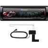 Pioneer MVH-S520DABAN Autoradio 1DIN con DAB+, USB, Bluetooth, Smart-Sync, Spotify, RGB, compatibile con Android / iPhone (profondità di alloggiamento ridotta / antenna DAB inclusa)